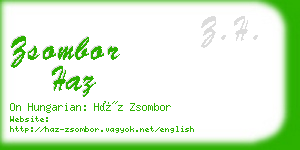 zsombor haz business card